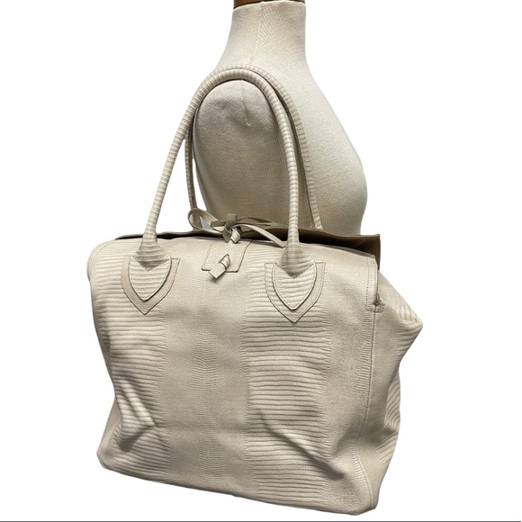 Let & Her Embossed Tote Handbag New - Picture 8 of 15